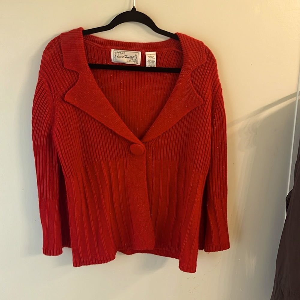 Beautiful holiday red sweater.